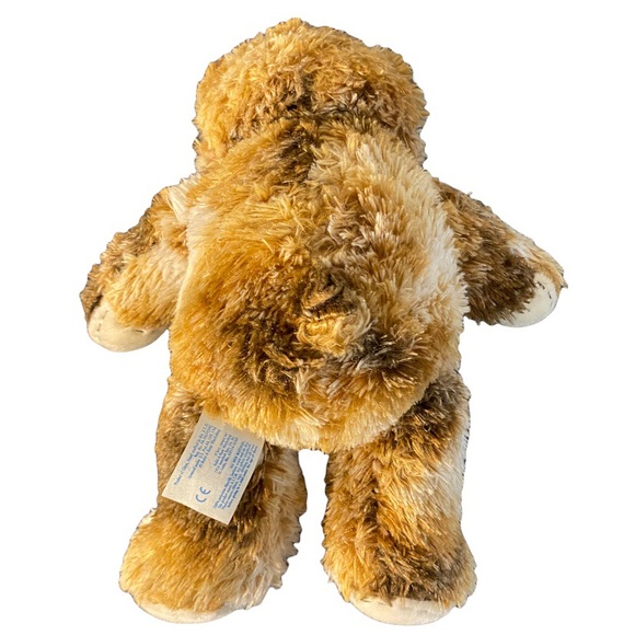 2011 Build a Bear Brown Tan Calico Champ Teddy Heart Stitched Patch Plush 15” - Picture 5 of 5
